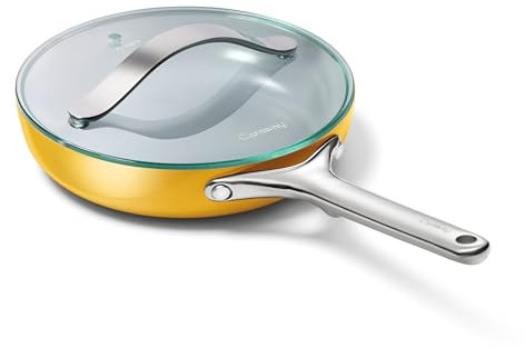 Caraway Non-Stick Ceramic Mini Fry Pan with Glass Lid (1.05 qt, 8)