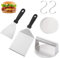 55 Pièces Professionnel Barbecue Burger Set, Multi-Fonctionnel Kit de Spatule pour Gril, Pratique Outils pour Burgers Robustes, Kit D'accessoires de Barbecue pour Les Réunions de Famille ou d'amis