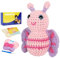 Okydoky Häkelset für Anfänger,Tier-Häkelanleitungen Häkelset, Geschenk für Geburtstage, Häkeln für DIY Häkelsets,Crochet Yarn für Häkeln Stricken und Handwerk,Schmetterling,19 * 11 * 6cm