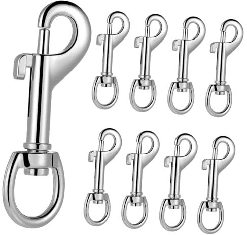 BUGUUYO Karabinerhaken Aus Zinklegierung Stück Bolzenschnappverschlüsse Drehverschlüsse Metallclips für Haustierleine und Schlüsselband
