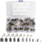 40pcs Electric Motor Carbon Brushes for Power Tools, 10 Sizes Carbon Brushes Replacement Set Repair Power Tools Motors Parts Compatible with Dewalt Angle Grinder Electric Hammer Drills Circular Saws