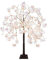 Arbre de cerisier en fleurs avec lumières LED, arbre lumineux artificiel avec 8 modes d'éclairage, arbre rose lumineux avec fausses fleurs for Noël, fête de mariage, décoration intérieure et extérieur