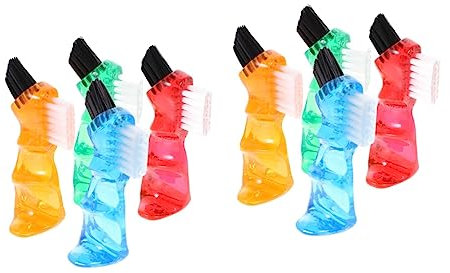 COLLBATH Prothesenbürsten 8 Stk Zahnbürste Persönliche Minibürsten Praktische Minibürsten Mini-bürste Doppelkopf Prothesenbürste Zahnprothesen Bürste Reinigungsbürste Prothese Für Zu Hause