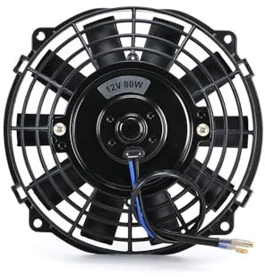 Ventilatore Radiatore Radiatore Elettrico Reversibile Sottile Universale Da 7 Pollici 12V 80W VENTOLA AUTOMATICA Push Pull Con Kit Di Montaggio Tipo I 7 WX-FANI7 Engine Cooling Fan Assembly