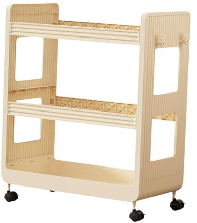 perfk Yogamatten-Aufbewahrungsregal, Home-Gym-Aufbewahrungs-Organizer, platzsparender Wagen, beweglicher Korb für Widerstandsbänder, Kettlebells