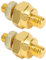 LUCKDANO Battery Post Terminals, Battery Post Adapter Side Terminal with 2 Pcs Brass for Passenger Cars