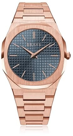 MARLION JEWELS Orologio da uomo. Orologio analogico circolare da uomo Brave dal design elegante e moderno. Orologio bracciale uomo originale con macchinari al quarzo di alta qualità. Orologio