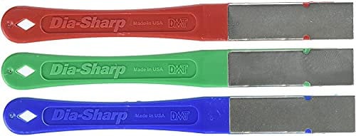 DMT Dia-Sharp Mini-Hone Kit, set de 3 affûteurs diamant à 3 granulométries, 6,35 cm / 2,5 pouces, D2K