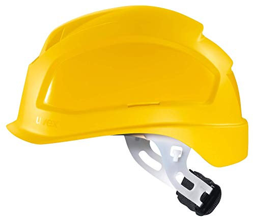 Uvex Pheos E-S-WR Schutzhelm - Unbelüfteter Arbeitshelm für Elektriker - Gelb Gelb