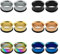 ZeSen Jewelry 6 Paar Chirurgische Edelstahl Single Flare Ear Tunnel Flesh Ear Gauges Ohrstöpsel Ohr Stecker mit Silikon O-Ringen (Gauge=2g(6mm))