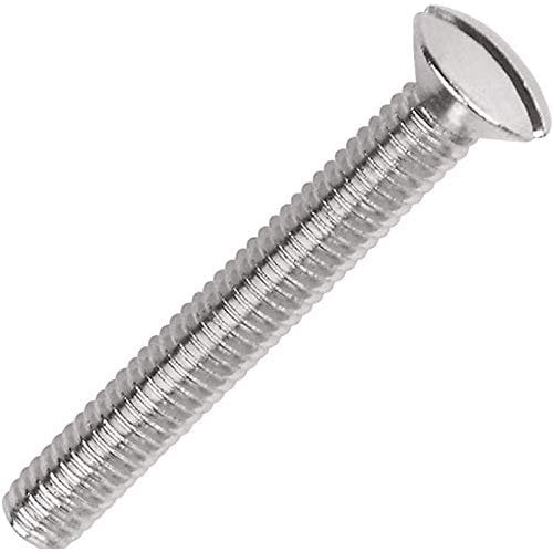 x100 M3.5 x30mm Long Electrical Machine Screws for Light Switch Plug Socket