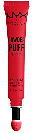 NYX Professional Makeup Lippencreme - Powder Puff Lippie Lip Cream, leichte Creme für die Lippen, pudrig-weicher Look, 12 ml, Red