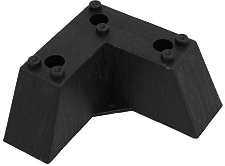 Aexit 100mmx35mmx50mm Kunststoff L-förmige Ecksofa-Beine Schwarz (19ac130927b0fb66595f60a09a0a5a24)