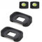 ULBTER 80D Augenmuschel Okular Sucher EB für Canon EOS 90D/80D/70D/60D/50D/40D/20D/5D Mark II/5D Mark I/6D Mark II/6D Mark I Kamera Ersetzt EB Okular, Okularmuschel & Blitzschuhabdeckung-(2+2 Stück)