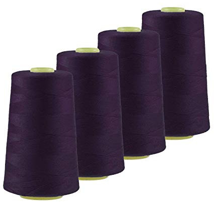 4 x 4572m Qualitäts Overlock-Garn Oeko-Tex Overlock Nähgarn Farben 621-660