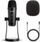 Movo UM700 Microfono USB da tavolo per computer con pattern di pick-up regolabili perfetto come microfono podcast, microfono per streaming, microfono da gioco, microfono per PC, microfono ASMR