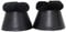 Merauno® Lammwolle Hufglocken, aus Kunstleder, mit Neopren-Innenfutter und Lammfellrand. Farbe:Natur, Schwarz, Braun, Anthrazit (XXL, Schwarz+Schwarz)