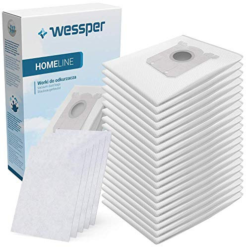 Wessper 20x Staubsaugerbeutel für AEG VX4, VX6 alle Versionen komp. zu GR201, S-Bag& Swirl PH86 + 5X Microfilter