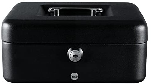 Yale Cassetta di sicurezza portavalori YCB/070/BB2 nera, dimensione extra-large