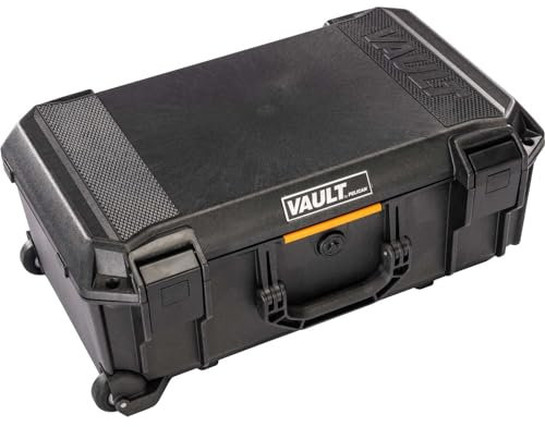 Pelican Vault - v525 Case with Padded Dividers for Camera, Drone, Equipment, Electronics, and Gear (Black)
