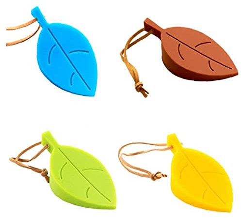 Silicone Door Wedge Finger Protector Leaf Style Door Stopper Jammer Set for Home Garden Office (random Color)