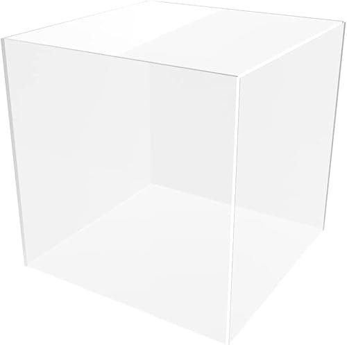 nattmann Ausstellungshaube aus Acrylglas klar Museumshaube Standvitrine Galerie Wohnzimmer (50 x 5 x 50 cm)