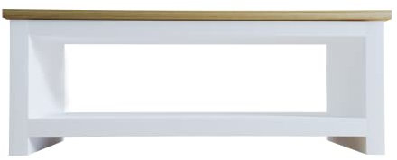 Amazon-Marke: Movian Rechteckig Couchtisch mit Ablagefach, Weiß, 105 x 47 x 40.5 cm