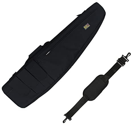 DFANCE Gewehrtasche Gewehrfutteral Waffentasche für Langwaffen,Wasserdicht Taktische Waffentasche,Gepolsterte Gewehrkoffer mit Justierbarem Schultergurt,for Waffen Storage,Schwarz,100cm/39.3in
