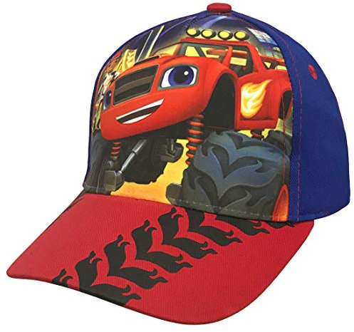 Nickelodeon Boys Blaze and The Monster Machine Baseball Cap – 100% Cotton Red, rot, 7 Jahre