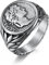 Hoisy Ring Männer Schmuck, Silver Ring Männer Römisches Reich Cäsar Der Große Silber Größe 54 Men Fashion Schmuck Ehering