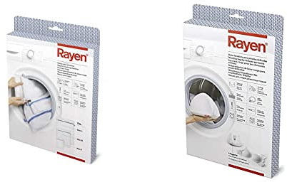 Rayen | Bolsa de lavandería con cremallera + Lavadora y Secadora lavandería para Prendas dedicadas | Bolsa Protectora Reutilizable para el Lavado de Ropa