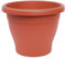 AC - Maceta Mediterránea - Plástico Resistente - Ideal para el Hogar, Plantas, Jardín, Decoración. - Cuidado de Plantas - Forma Redonda - Ø 40 cm - Color Marrón