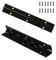 2 Pcs Piano Hinge With Holes and Screws - Metal Continuous Black Furniture Hinge for Pianos, Cabinet Doors, Windows, Boats