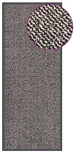 vidaXL Paillasson Touffeté Antidérapant Tapis de Porte Paillasson de Bienvenue Tapis de Sol Entrée Vestiaire Intérieur 60x150 cm Marron Clair