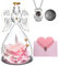 ANWEAO Konservierte Rose Valentinstag Geburtstag Geschenke für Frauen Mutter Oma Frau Glas Engel Figuren Geschenke mit Segen Halskette für Jahrestag Erntedankfest Muttertag Dekoration Geschenk