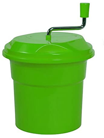 EHEIN Déshydrateur de légumes Multifonctionnel, Seau de déshydratation avec poignée à Vent Manuel, for Fruits et légumes, (12L/25L) - Sèche jusqu'à 7 têtes de laitue (Color : Green, Size : 25L)