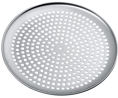 Cabilock Round Pizza Baking Pan Replaceable Multi-function Pizza Plate Dense for Even Heating Easy to Clean Kitchen Bakeware for Savory Dishes and Cakes