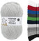 Ferner Wolle Lungauer Sockenwolle 6fach uni | mit Merinowolle mulesingfrei | Sockengarn 6-fädig einfarbig | dicke Strumpfwolle zum Stricken oder Häkeln | 150g 425m (LU6-19 hellgrau)