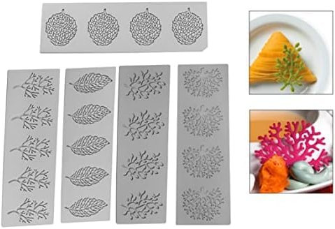 Moule En Dentelle En Silicone, Moule En Dentelle Fondante, Gâteau De Gaufrage Fondant Moule Moule Moule De Dentelle Mat Fondant Gâteau Décorer Des Outils D'artisanat Fleur Motif Moules 5pcs