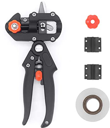 Yuhtech Kit de Herramientas de Poda de Injertos, Tijeras Profesionales de Poda de árboles Frutales de Jardín con Cinta de Injertar para El Recorte de Ramas de Injertos de árboles Frutales