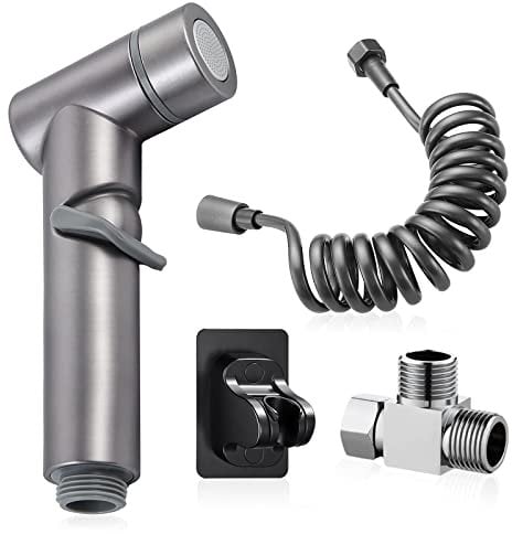 Bidetbrause Bidet Armaturen für Bidet WC Dusche with G1/2 Toilette Adapte Duschkopf Windel Dusche Tierbad Wasserspar Wand Waschen