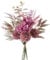 KIRIFLY Kunstblumen Künstliche Pflanzen Blumen Deko Seidenblumen Hortensien Blumenarrangements Kernstück Hochzeit Blumenstrauß(Rosa)