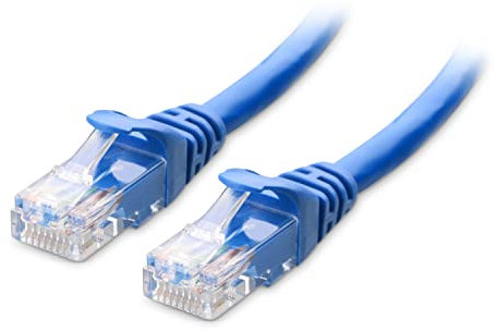 Cable Matters 10Gbps Snagless Cat 6 Ethernet Cable - 9ft, Cat 6 Cable, Cat6 Cord, Ethernet Cord, Blue