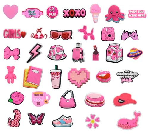 30 Stück Crocs Anstecker,Schuhanstecker Schuh Charms,Schuh-Dekorationen, Anhänger für Frauen, Mädchen, Erwachsene, DIY, dekorative Schuhschnallen, Party, Geburtstag, Geschenk