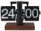 Dpofirs Retro-Flip-Tischuhr, 24-Stunden-Flip-Schreibtisch-Regaluhr, Digitale Mechanische Flip-Uhr, Batteriebetrieben, rutschfeste Basis, Vintage-Design, Automatische Flip-Uhr für
