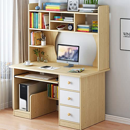 KAREFRI Home/Office L-Shape Modern Compact Black Computer Desk with 2 Drawers, Keyboard Tray, Storage Shelf, Perfect for Gaming, Writing, Working