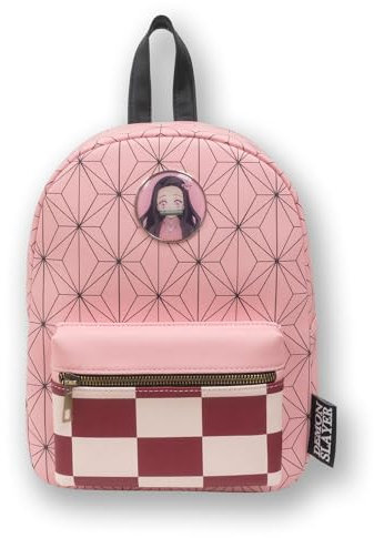 Bioworld Demon Slayer Nezuko Pink PU Mini Rucksack, rose, One size