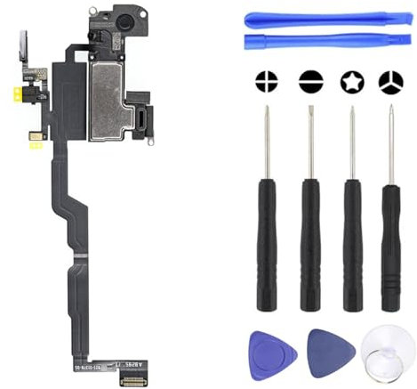 S&L ENTERPRISE Earpiece Speaker Compatible with iPhone XS – 5.8 inch 2018 – Earspeaker/Earpiece Replacement Incl. Proximity Sensor & Repair Tool Kit