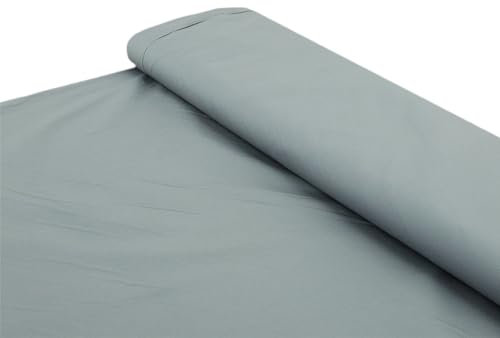 Baumwoll Stoff 100% Baumwolle uni grau - Meterware ab 25 cm x 150 cm - Stoff zum Nähen