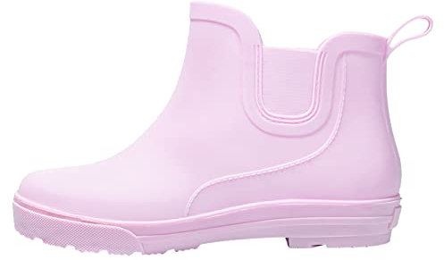 WKAYsIV Stivali Gomma Donna Giardinaggio Bassi Pioggia Donna, Leggere Comode Scarpe, Antiscivolo da Stivaletti Bambino 30 38 19.99